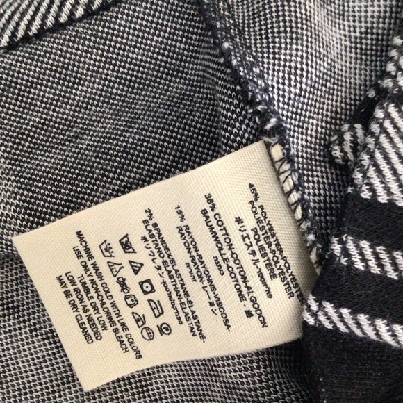 Free people stretch pants 0 women black white - Picture 7 of 9